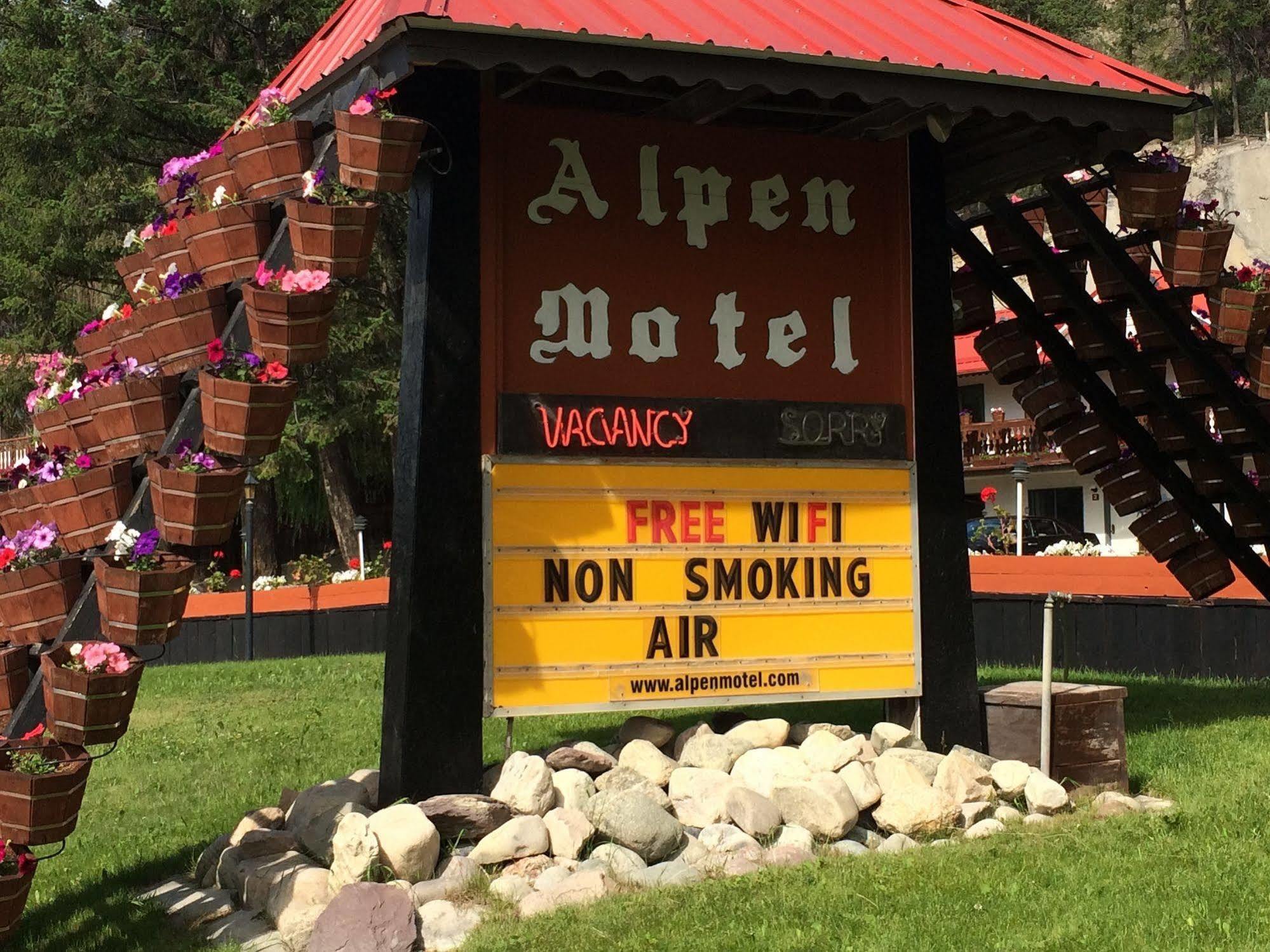 Alpen Motel Радіум-Гот-Спрінгс Екстер'єр фото